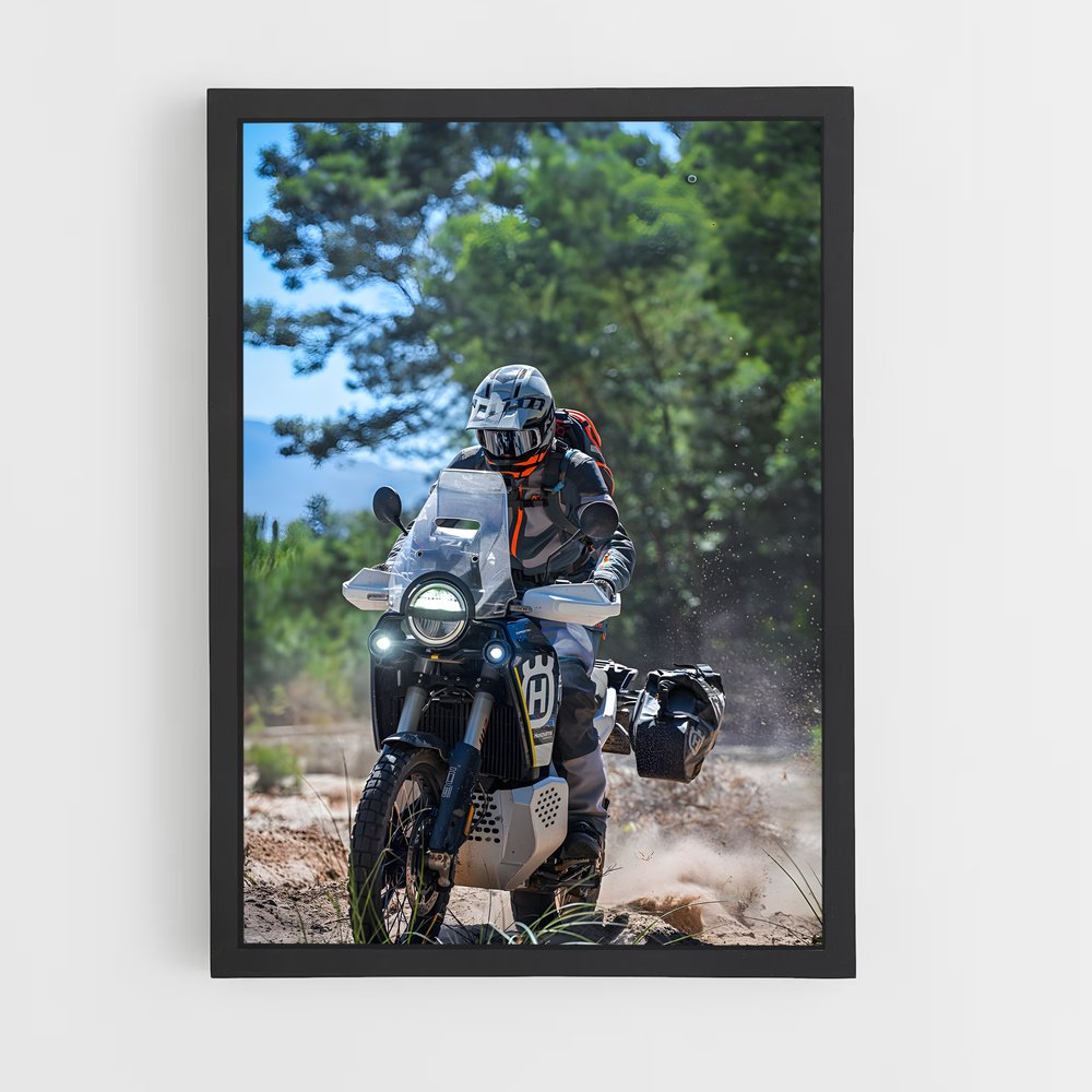 Poster L'Aventurier de la Route – affiche Husqvarna (vue 2)